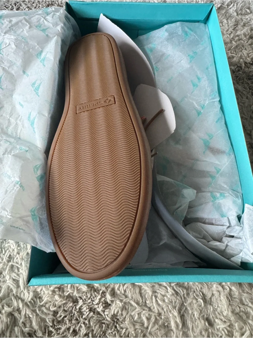AritziaxSperry Boat shoe in sand